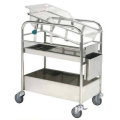 Stainless Steel Bassinet Trolley (THR-RBS1)